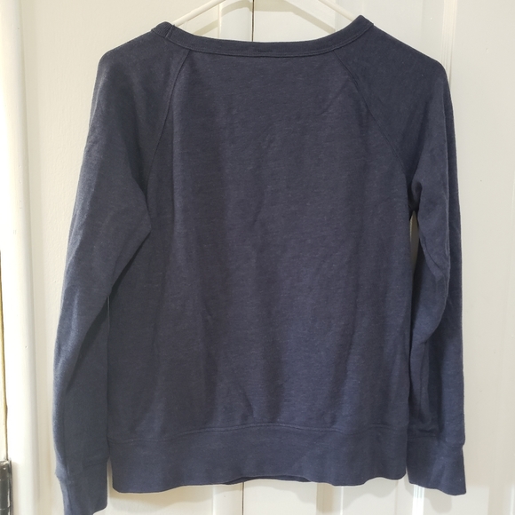 Gap Adorable Flamingo Sweatshirt Pullover XS Heathered Navy Blue - Picture 5 of 6